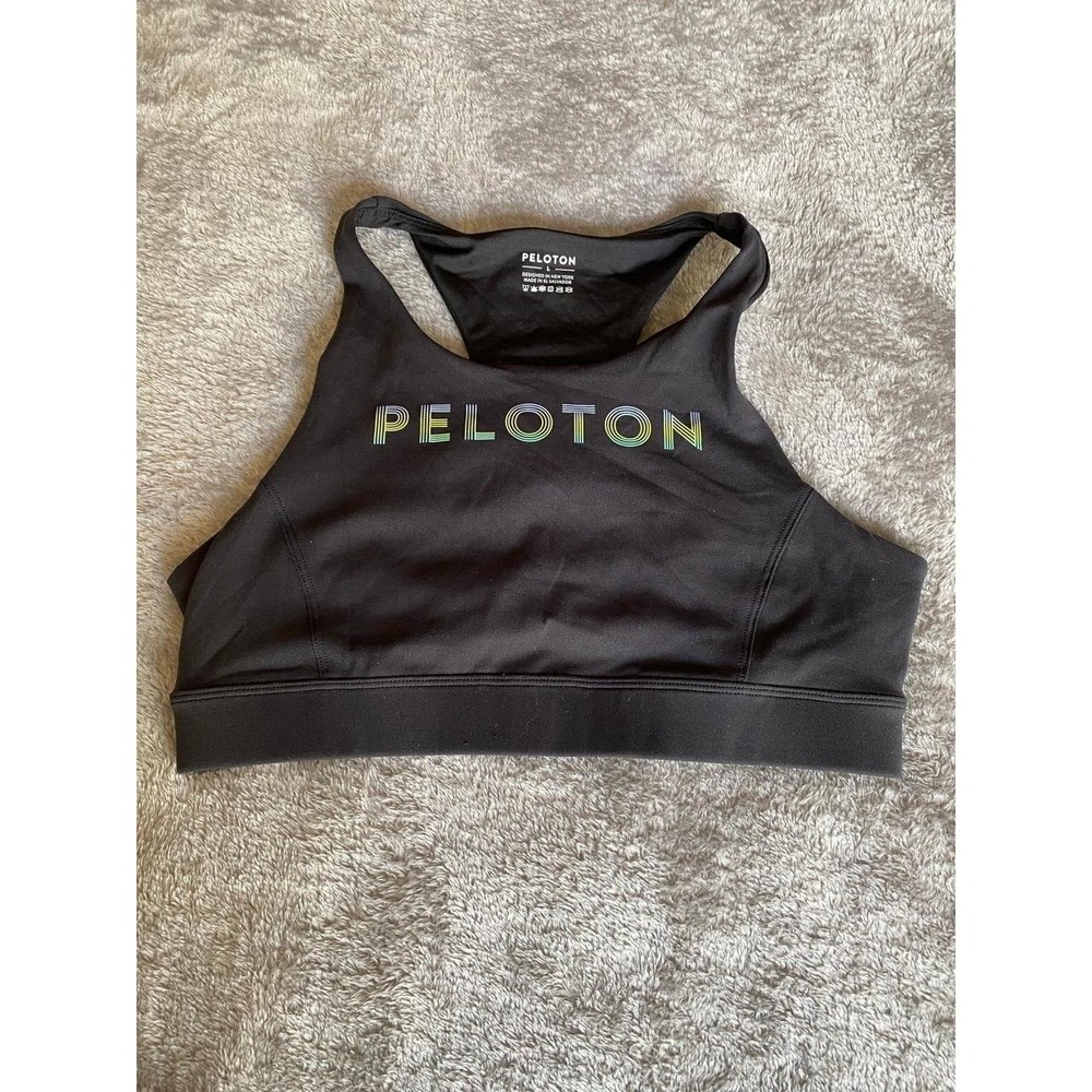 Peloton Sports Bra Here Now High Neck Twist Back Large s1